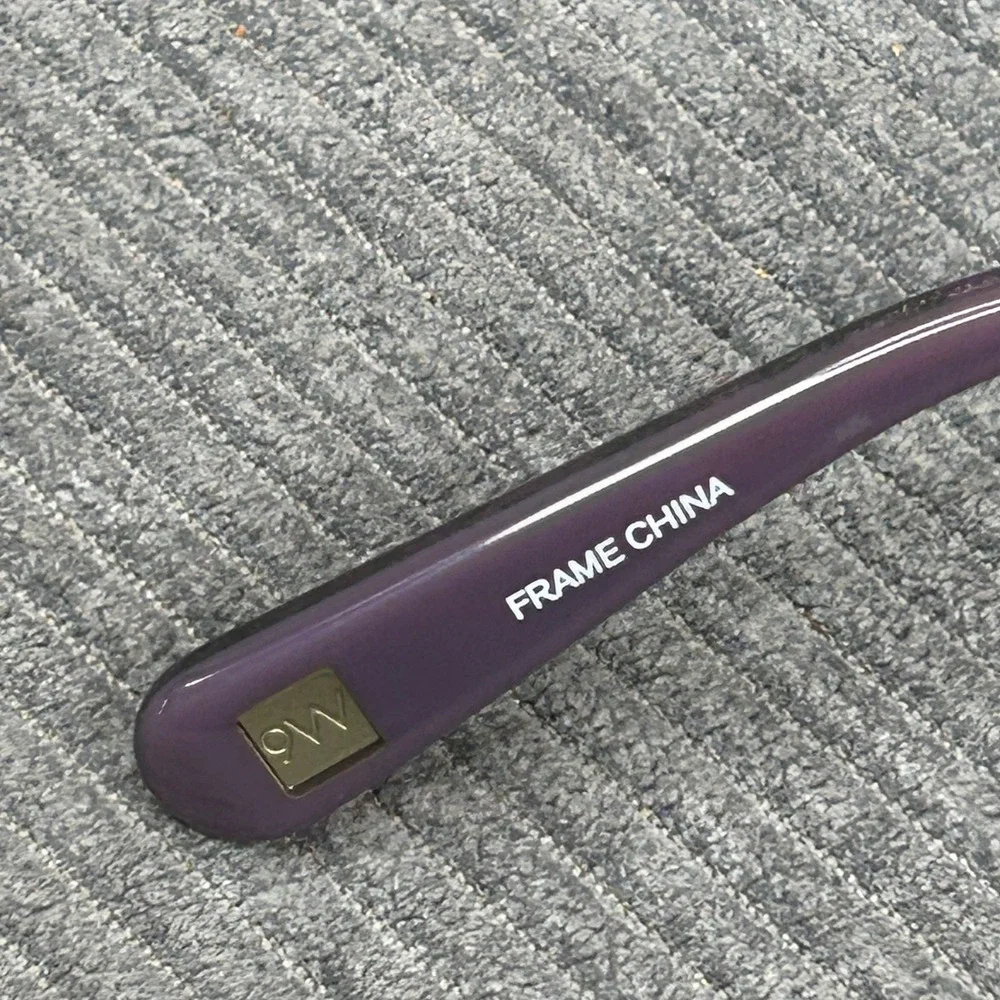 Nine West NW1036 500 Purple Oval Semi-Rimless Y2k Eyeglasses Frames 52-16-135